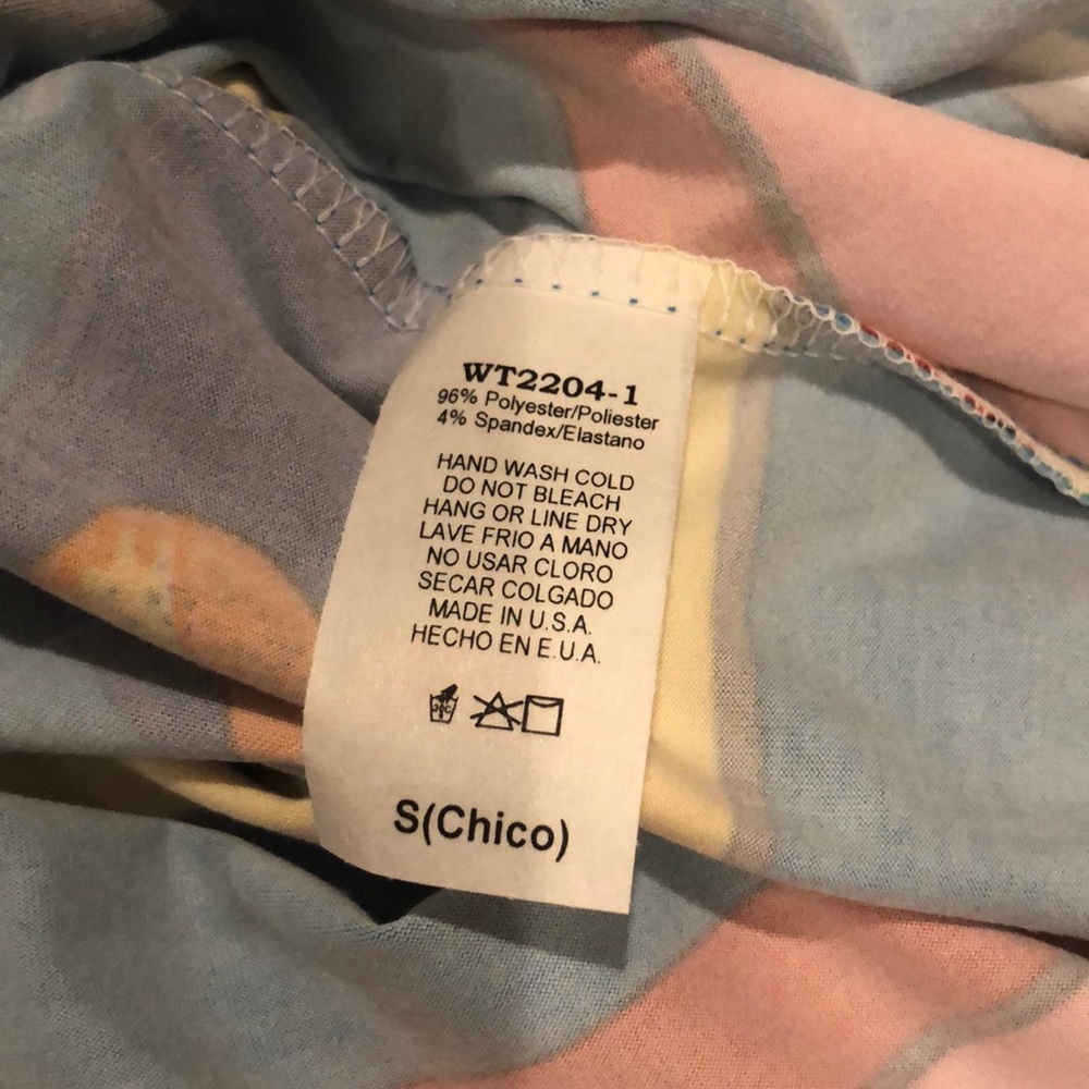 Watermelon Blue Stripe/Leopard Print T-Shirt - Picture 6 of 8